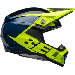 Casque BELL Moto-10 Spherical - Sliced Matte/Gloss Retina/Blue BELL 7 - AVSmoto Racing Parts 