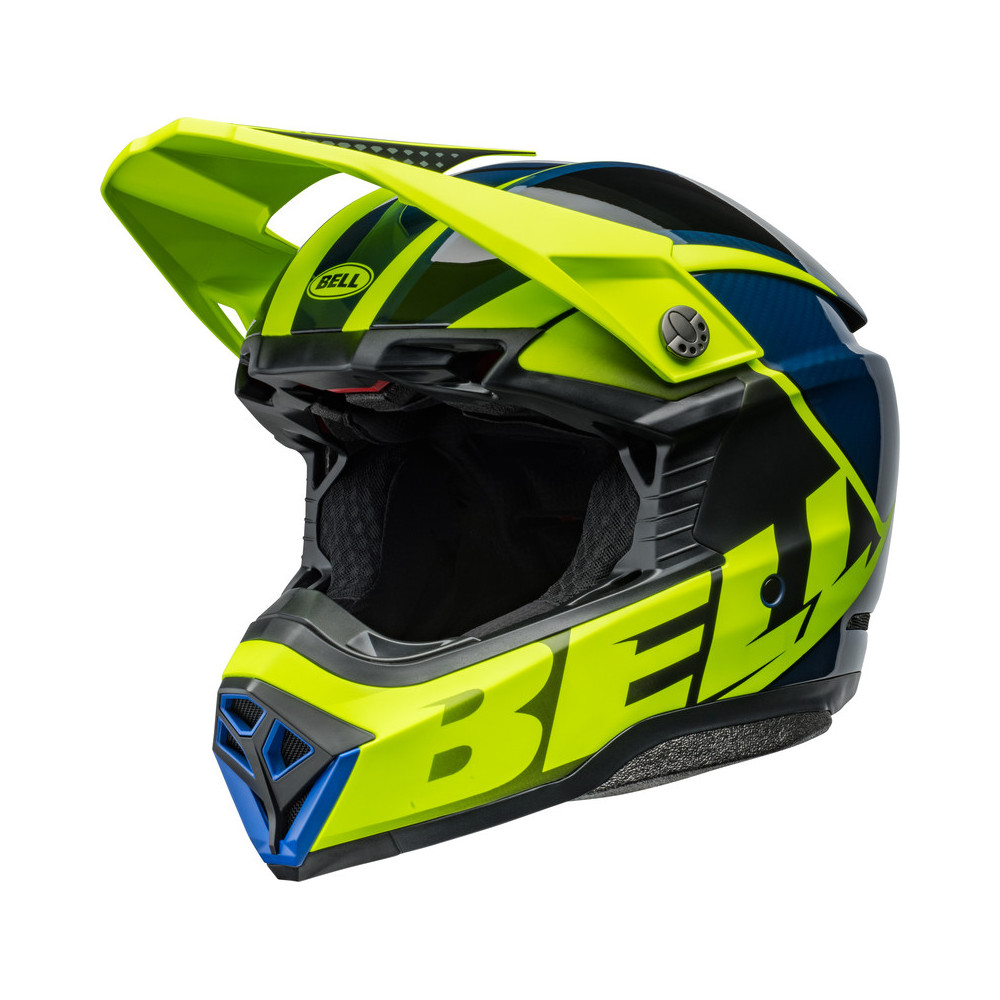 Casque BELL Moto-10 Spherical - Sliced Matte/Gloss Retina/Blue BELL 1 - AVSmoto Racing Parts 