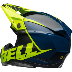 Casque BELL Moto-10 Spherical - Sliced Matte/Gloss Retina/Blue BELL 5 - AVSmoto Racing Parts 