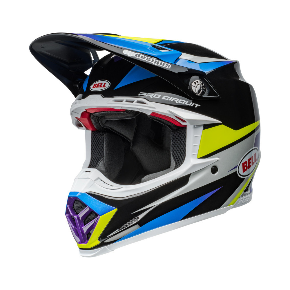 Casque BELL Moto-9S Flex - Pro Circuit 24 Gloss Black/Blue BELL 1 - AVSmoto Racing Parts 