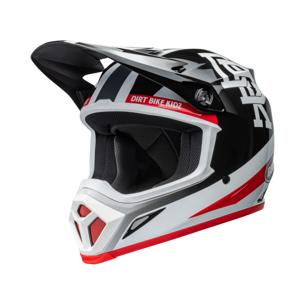 Casque BELL MX-9 Mips - Twitch DBK 24 Gloss Black/White BELL 1 - AVSmoto Racing Parts 