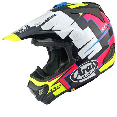 Casque ARAI MX-V EVO Battle - Jaune ARAI 1 - AVSmoto Racing Parts 