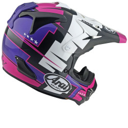 Casque ARAI MX-V EVO Battle - Violet ARAI 2 - AVSmoto Racing Parts 