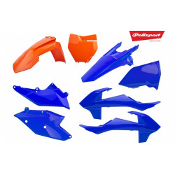 Kit plastiques POLISPORT orange/bleu KTM SX/SX-F