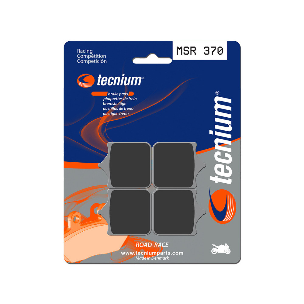 Plaquettes de frein TECNIUM Racing métal fritté - MSR370