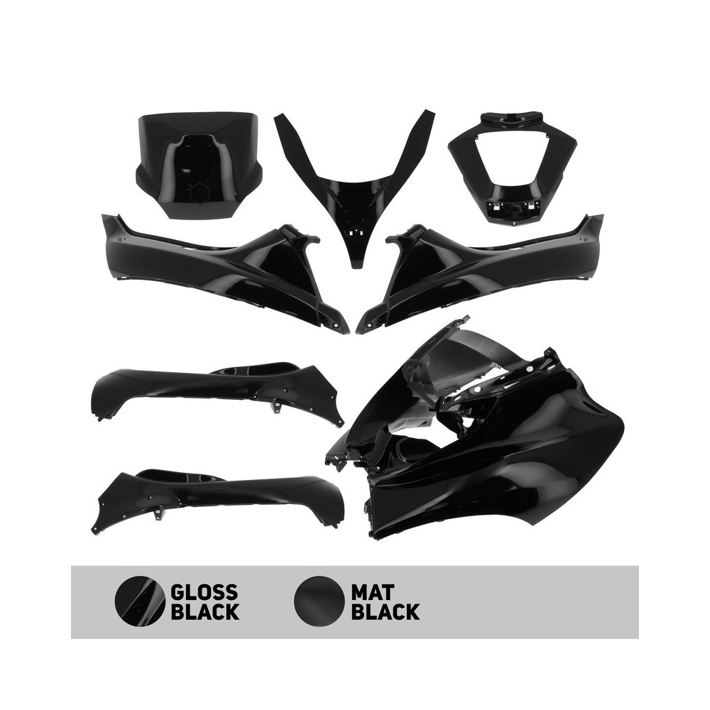 Carénage O PARTS noir mate - Piaggio MP3 125/250/300 (11-14) 400 (08-11) 500 (11-13) O PARTS 1 - AVSmoto Racing Parts 