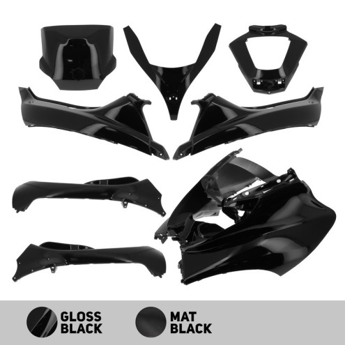 Carénage O PARTS noir mate - Piaggio MP3 125/250/300 (11-14) 400 (08-11) 500 (11-13) O PARTS 1 - AVSmoto Racing Parts 