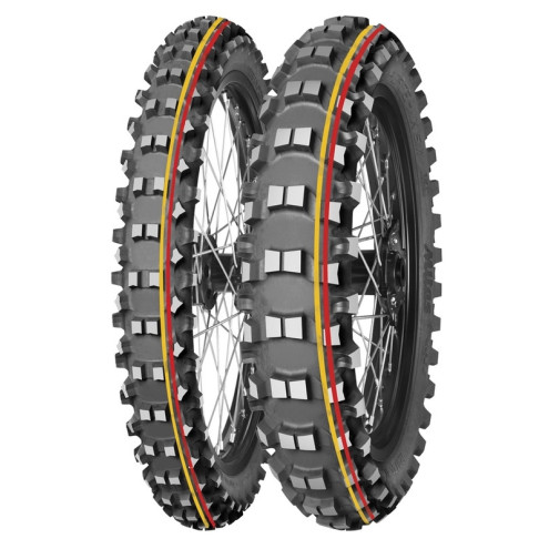 Pneu MITAS TERRA FORCE-MX SM 70/100-19 NHS 42M TT SOFT TO MEDIUM RED YELLOW MITAS 1 - AVSmoto Racing Parts 