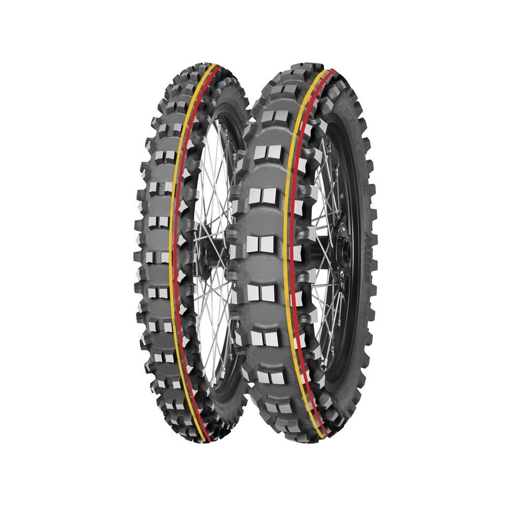 Pneu MITAS TERRA FORCE-MX SM 80/100-21 NHS 51M TT SOFT TO MEDIUM RED YELLOW MITAS 1 - AVSmoto Racing Parts 