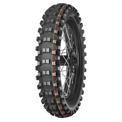 Pneu MITAS TERRA FORCE-MX SM 70/100-10 (2.50-10) 41M TT SOFT MEDIUM TERRAIN RED YELLOW NHS MITAS 1 - AVSmoto Racing Parts 