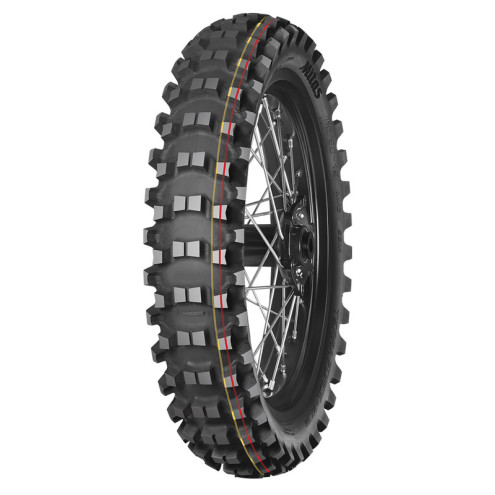 Pneu MITAS TERRA FORCE-MX SM 70/100-10 (2.50-10) 41M TT SOFT MEDIUM TERRAIN RED YELLOW NHS MITAS 1 - AVSmoto Racing Parts 