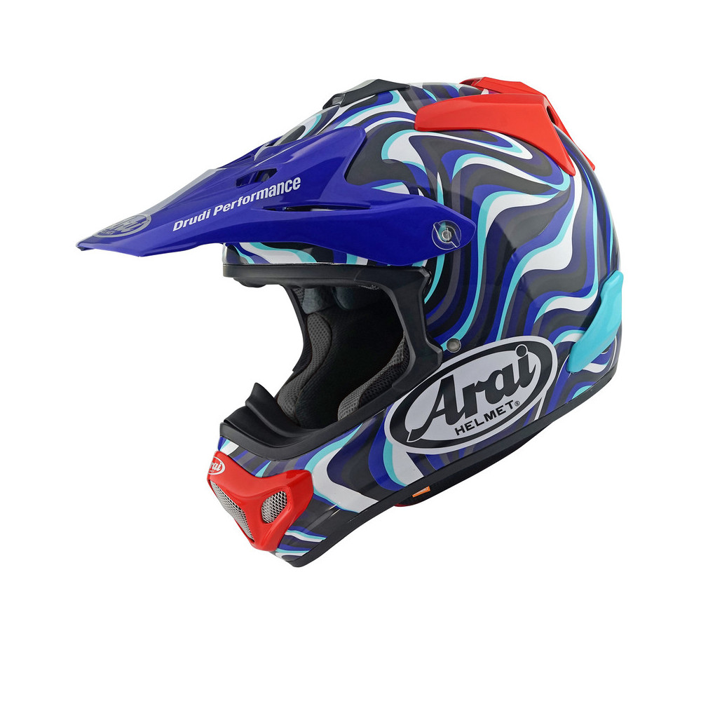 Casque ARAI MX-V EVO Stream - Bleu ARAI 1 - AVSmoto Racing Parts 