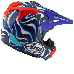 Casque ARAI MX-V EVO Stream - Bleu ARAI 2 - AVSmoto Racing Parts 