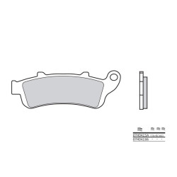 Plaquettes de frein BREMBO route métal fritté - 07HO42LA