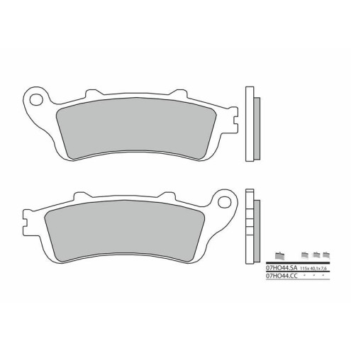 Plaquettes de frein BREMBO route métal fritté - 07HO44SA