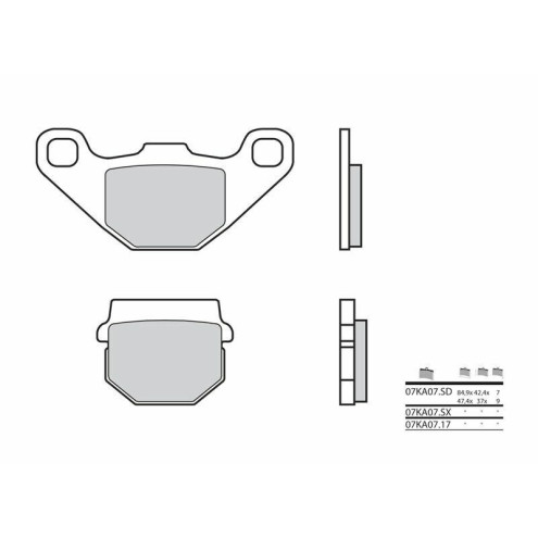 Plaquettes de frein BREMBO Off-Road métal fritté - 07KA07SX