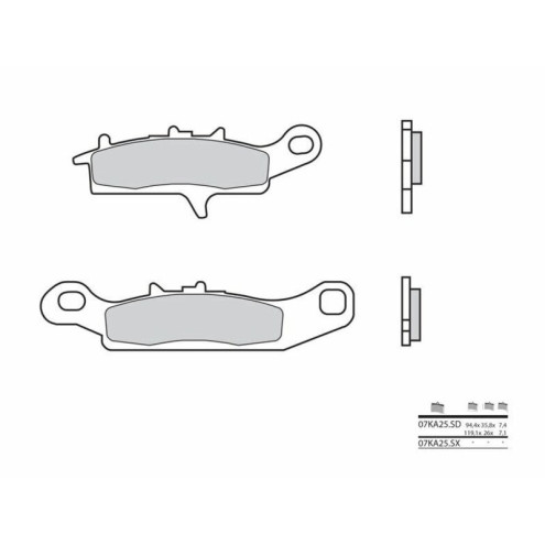 Plaquettes de frein BREMBO Off-Road métal fritté - 07KA25SX