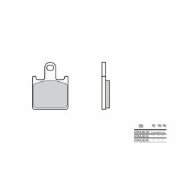 Plaquettes de frein BREMBO route métal fritté - 07KA28SA