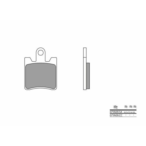 Plaquettes de frein BREMBO route métal fritté - 07YA09SA