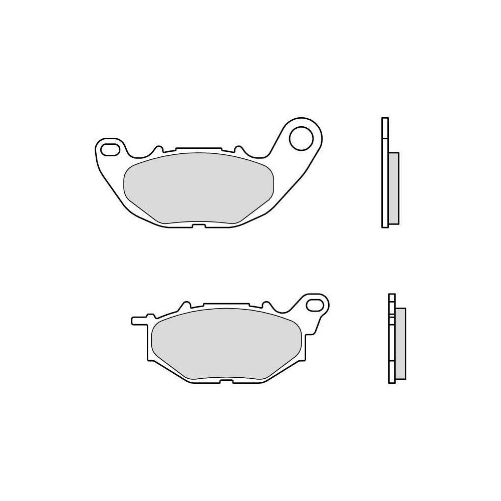 Plaquettes de frein BREMBO route métal fritté - 07YA52SA