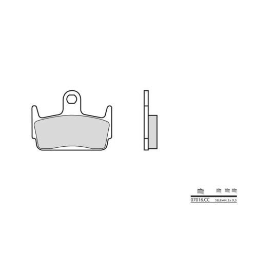 Plaquettes de frein BREMBO Scooter carbone céramique - 07016CC