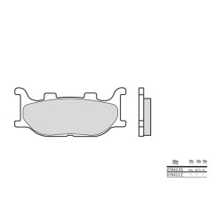 Plaquettes de frein BREMBO Scooter carbone céramique - 07042CC