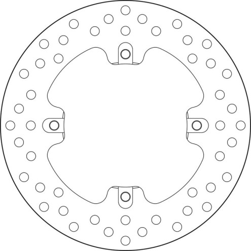 Disque de frein BREMBO Serie Oro rond fixe