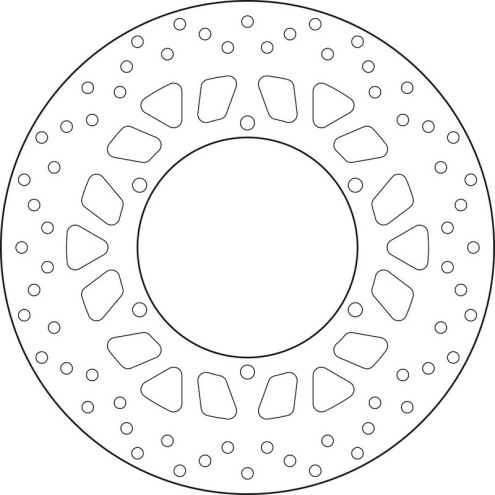 Disque de frein BREMBO Serie Oro rond fixe