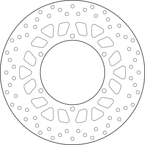 Disque de frein BREMBO Serie Oro rond fixe