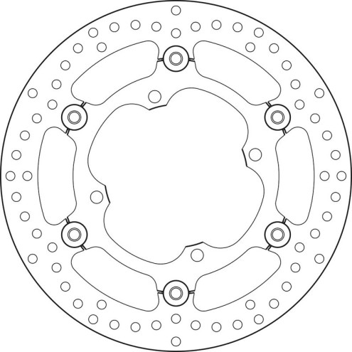 Disque de frein BREMBO Serie Oro rond flottant