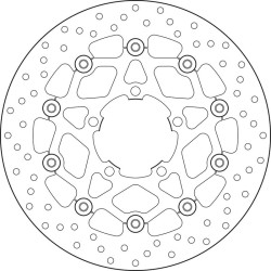 Disque de frein BREMBO Serie Oro rond flottant