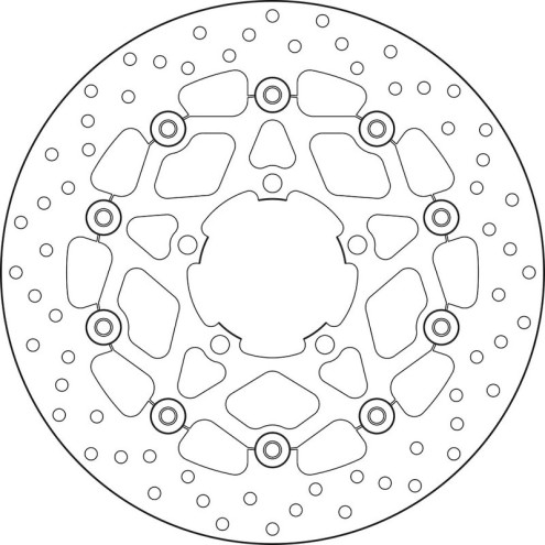 Disque de frein BREMBO Serie Oro rond flottant