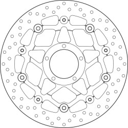 Disque de frein BREMBO Serie Oro rond flottant