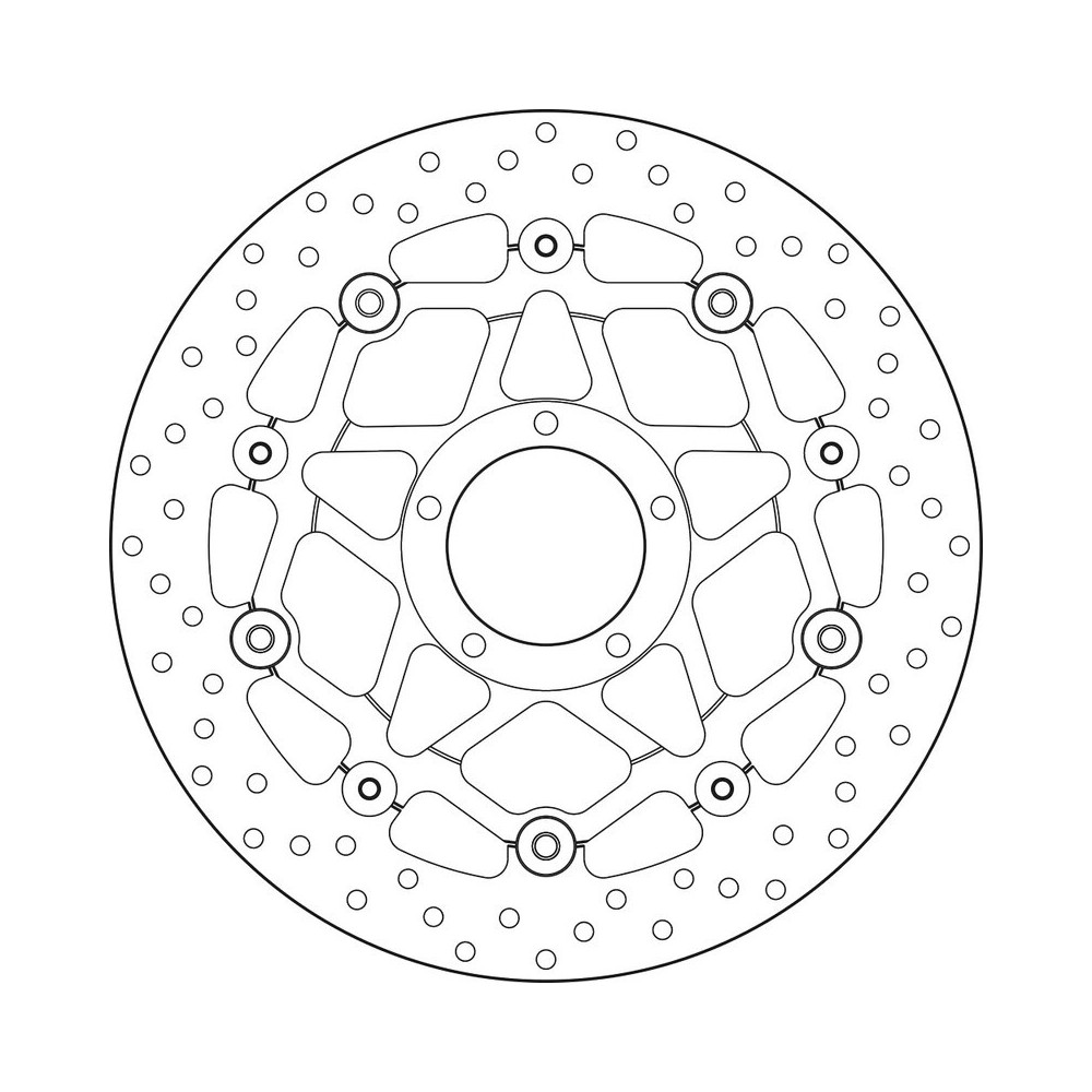 Disque de frein BREMBO Serie Oro rond flottant