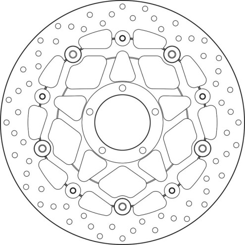 Disque de frein BREMBO Serie Oro rond flottant