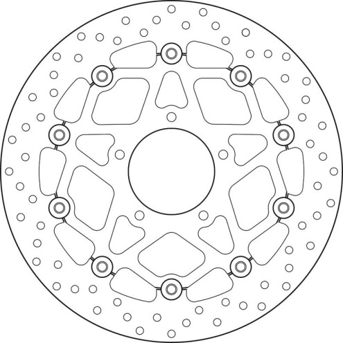 Disque de frein BREMBO Serie Oro rond flottant