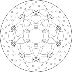 Disque de frein BREMBO Serie Oro rond flottant