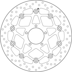 Disque de frein BREMBO Serie Oro rond flottant