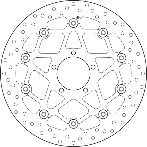 Disque de frein BREMBO Serie Oro rond flottant