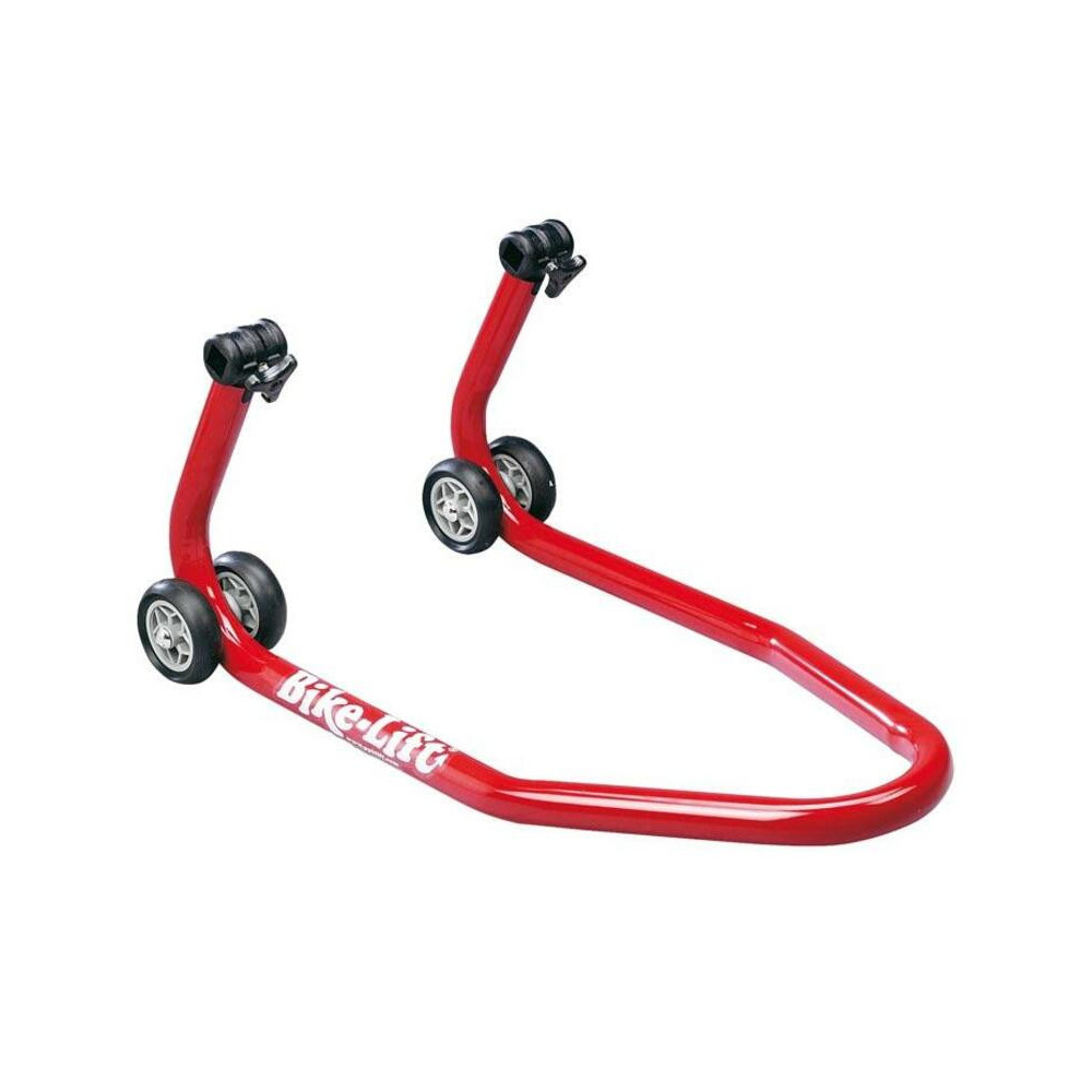 Bequille avant BIKE LIFT universelle rouge avec supports coniques