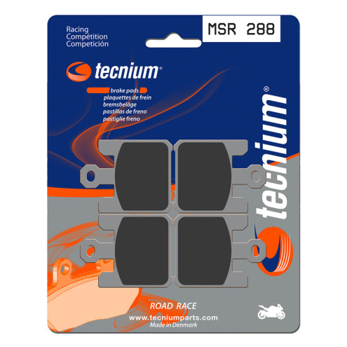 Plaquettes de frein TECNIUM Racing métal fritté - MSR288