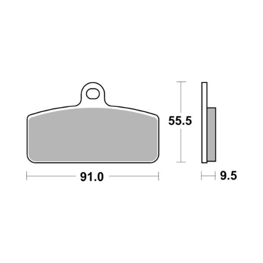 Plaquettes de frein TECNIUM MX/Quad métal fritté - MO459