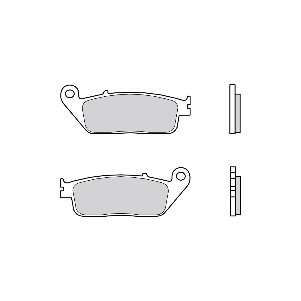 Plaquettes de frein avant BREMBO route/sport métal fritté - 07HO30SR