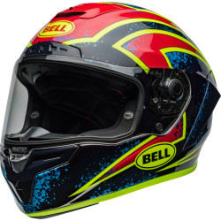 Casque BELL Race Star DLX Flex - Xenon Gloss Red/Silver BELL 1 - AVSmoto Racing Parts 