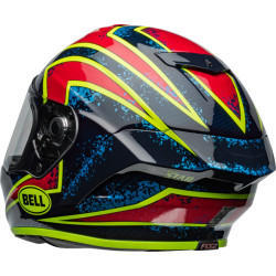 Casque BELL Race Star DLX Flex - Xenon Gloss Red/Silver BELL 4 - AVSmoto Racing Parts 