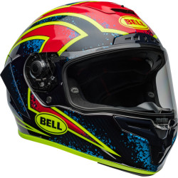 Casque BELL Race Star DLX Flex - Xenon Gloss Red/Silver BELL 2 - AVSmoto Racing Parts 