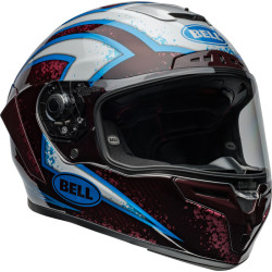 Casque BELL Race Star DLX Flex - Xenon Gloss Blue/Retina BELL 2 - AVSmoto Racing Parts 