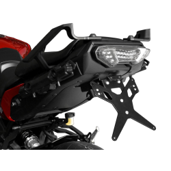 Support de plaque alu noir Zieger Yamaha MT-07 / MT-09 / GT 2015-2020