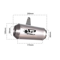 Silencieux adaptable Spark UNIV SIL MOTOGP SS R