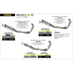 Ligne complète Arrow Indy Race alu noir Racing, Honda CBR 650 R 2024